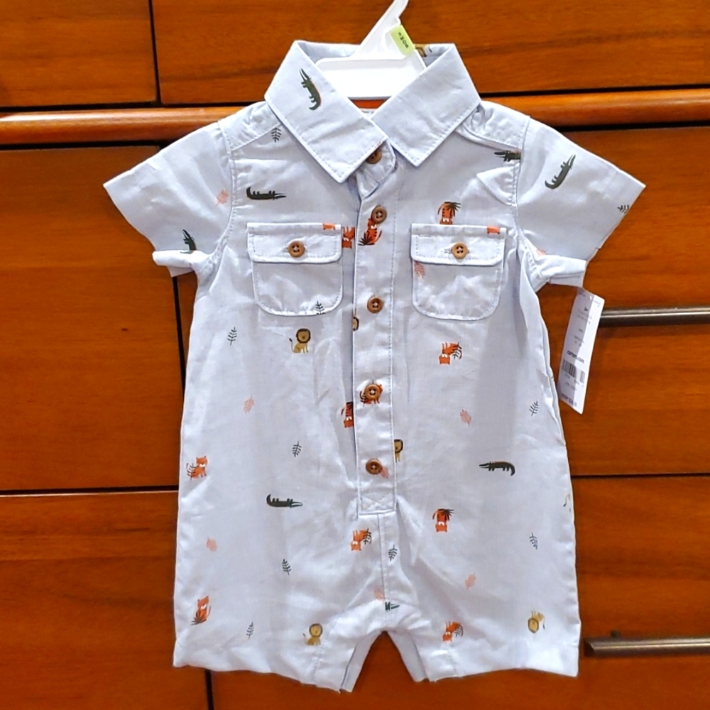 NWT Jungle Animals Romper